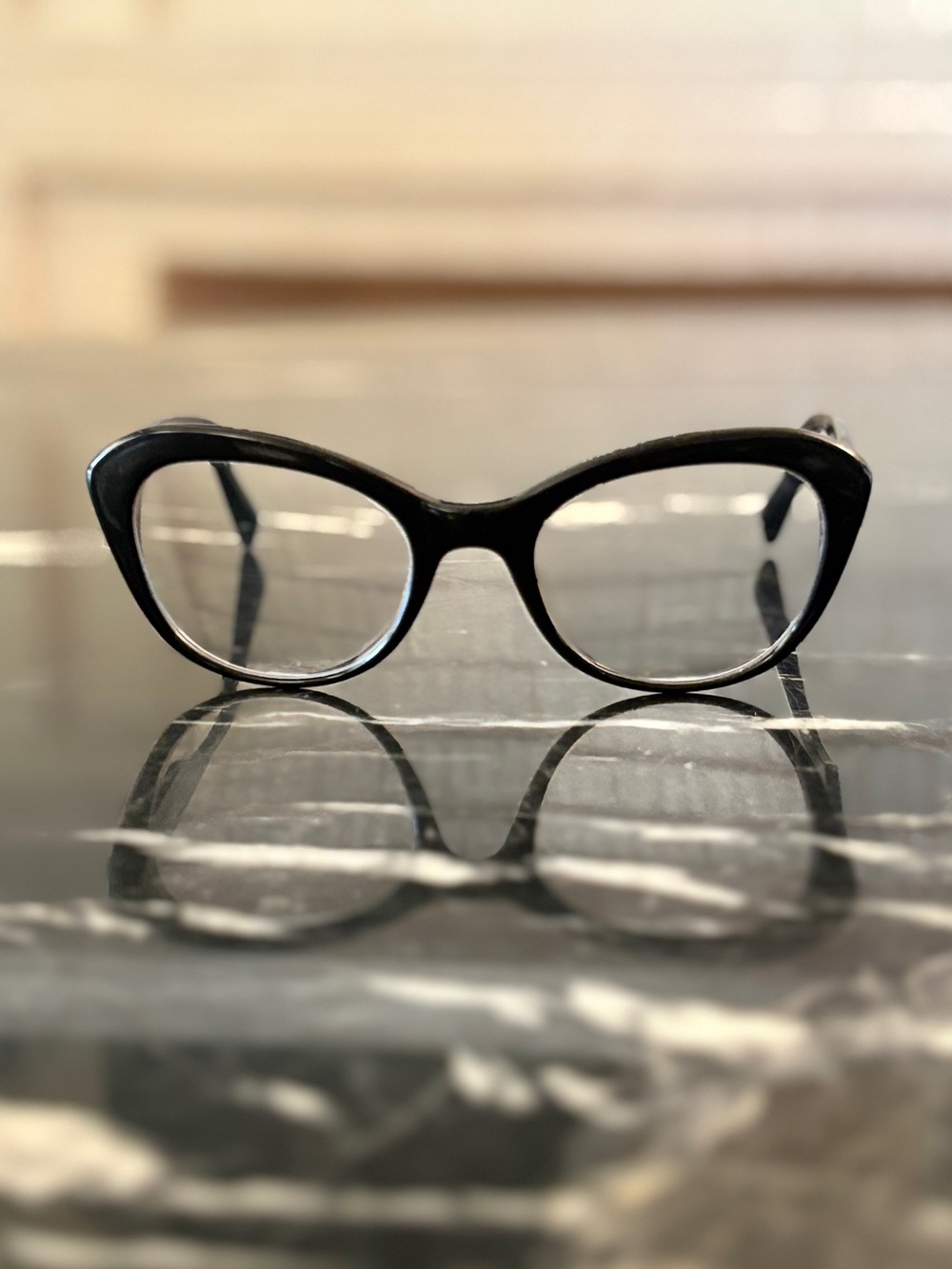 Warby Parker Goodney-100 Black Cateye Glasses